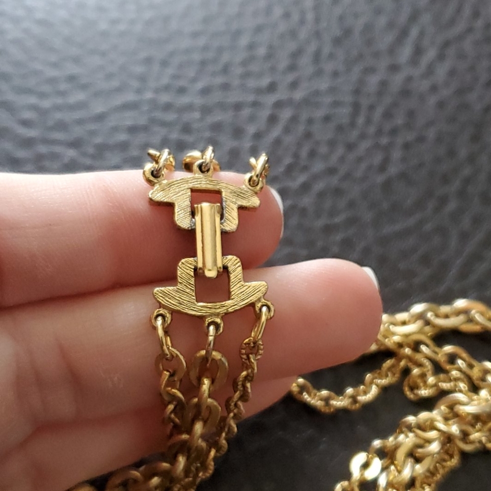 VTG triple strand necklace - Picture 6 of 7